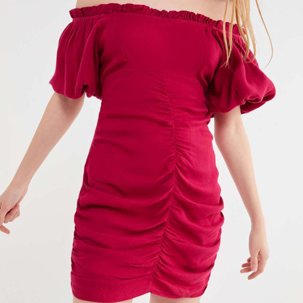 NWOT Urban Outfitter Ruched Mini Dress